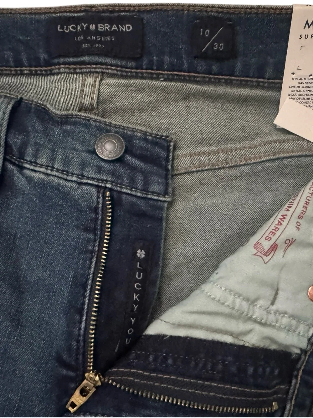 NWT Lucky brand Ava Mid Rise Super Skinny Jeans - Blue
